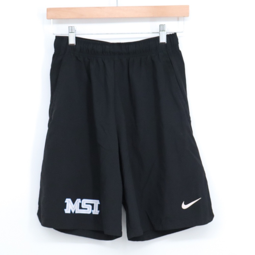 MSU Nike Shorts Mens S Black NCAA Basketball Spartans Dri-FIT Excellent